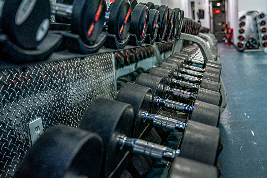 CPP Gym Boisbriand dumbbells